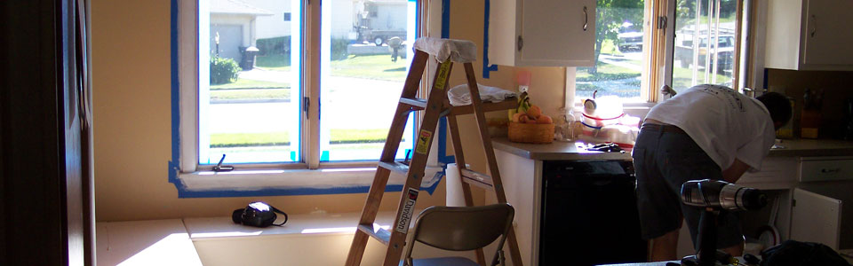 Kitchen remodelling in process